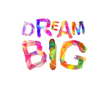 Büyük bir rüya. Üçgen harfler