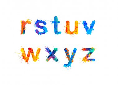 Alfabe. Harf r, s, t, u, v, w, x, y, z Bölüm 3 / 3