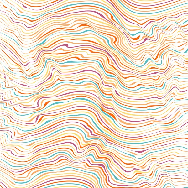 Fond abstrait - ondes chaotiques rayées — Image vectorielle