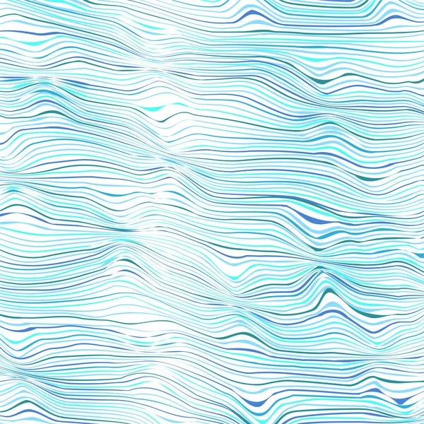 Abstrakter Hintergrund - gestreifte chaotische Wellen. — Stockvektor