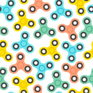 Sorunsuz vektör desen spinner oyuncaklar 