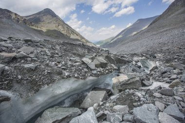 Buzul Akkem. Altay Dağları. Rusya