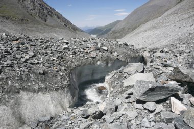 Buzul Akkem. Altay Dağları. Rusya