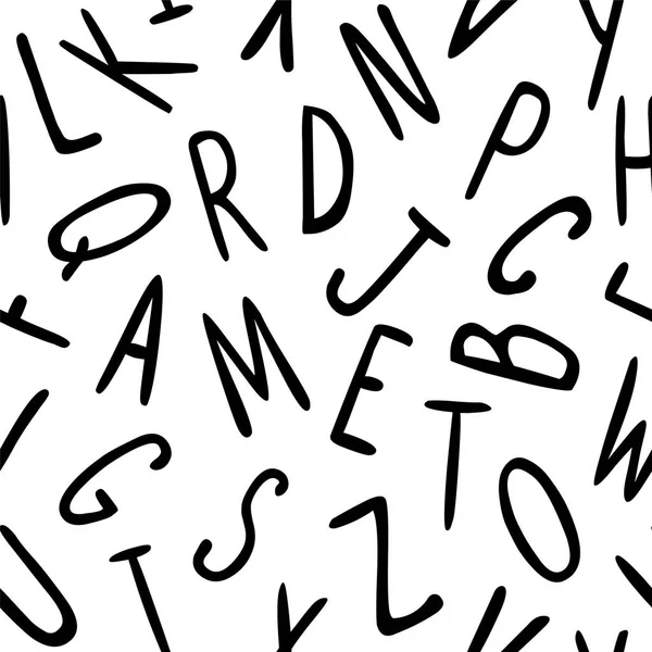 Dikişsiz desen - vektör harfler