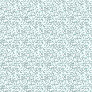 Mavi Çiçek Vektörü Kusursuz Desen