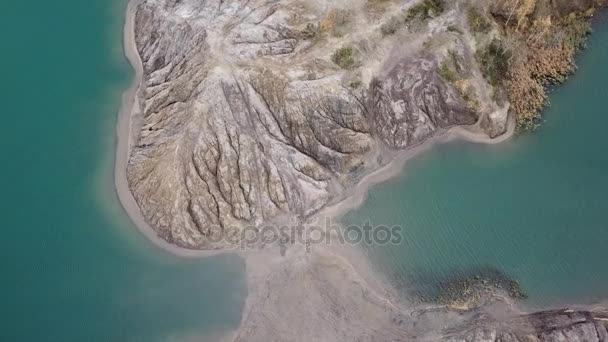 Cava di turchese a Romantsevo (villaggio Konduki). Vista dall'alto . — Video Stock