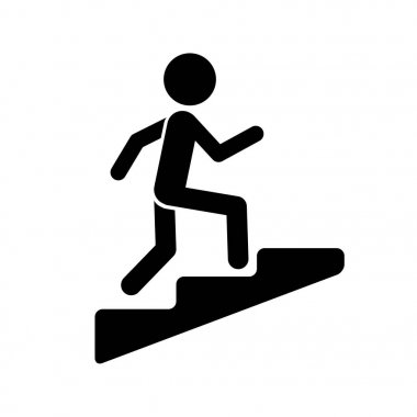 Yukarı vektör simgesi. Kariyer sembolü