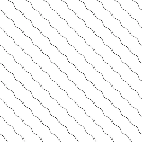 Seamless vector pattern - diagonal waves. — Stock Vector