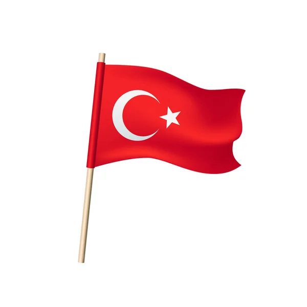 Bandeira vetorial da Turquia. Símbolo vetorial —  Vetores de Stock