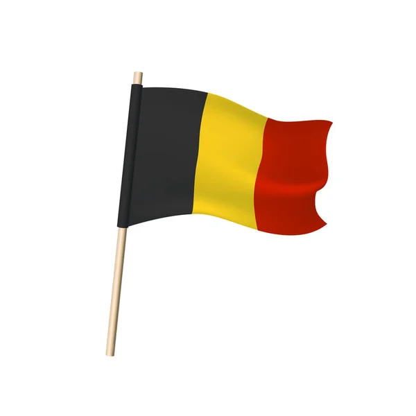 Drapeau de Belgique (rayures noires, jaunes et rouges) ). — Image vectorielle