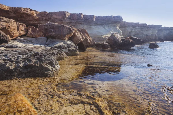 Ayia Napa, Cyprus. Sea caves of Cavo Greco Cape.