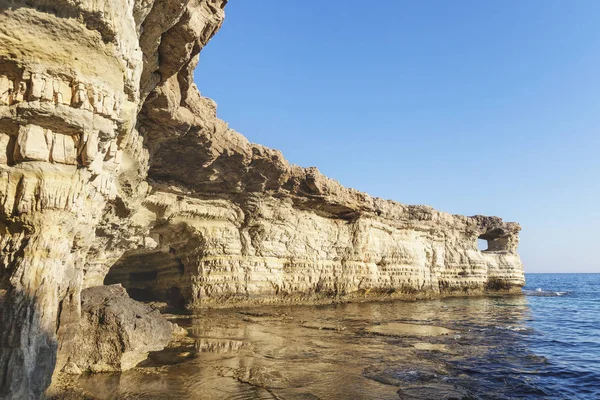 Ayia Napa, Cyprus. Sea caves of Cavo Greco Cape.