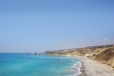 Kıbrıs. Afrodit taş Plajı. 