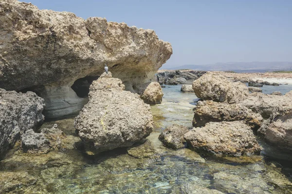 Cape Terzaki. Kıbrıs manzara. Akdeniz — Stok fotoğraf