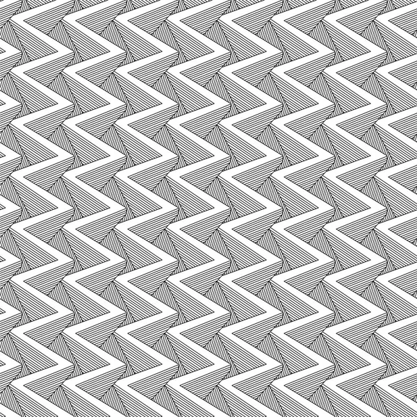 Padrão sem costura abstrato - zig zag fundo geométrico — Vetor de Stock