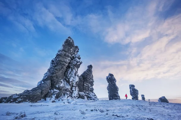 Посты на плато Маньчжурия, Россия — стоковое фото