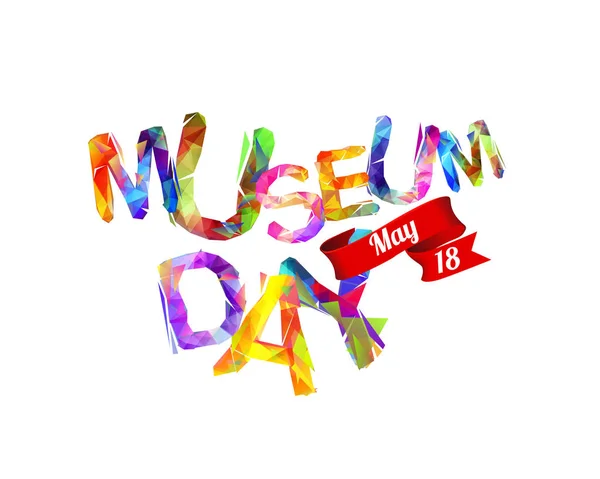 Ziua Internațională a Muzeului. 18 mai — Vector de stoc