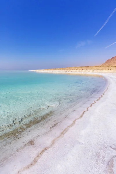 Jordania paisaje. Orilla del Mar Muerto . — Foto de Stock