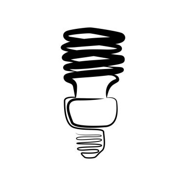 Enerji tasarruflu ampul. Doğrusal işareti