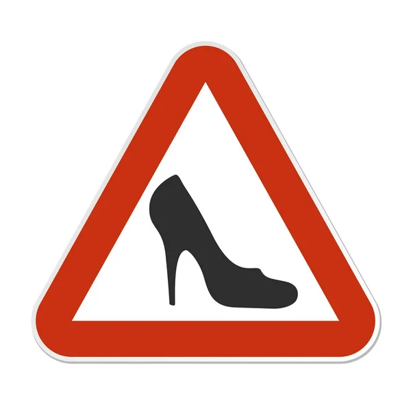 Woman in a car. Heeled shoe icon — Stock Vector