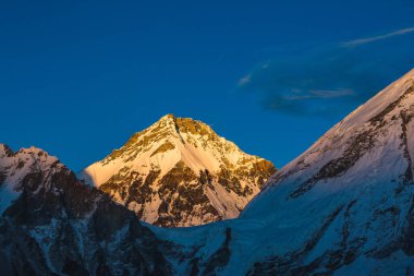 Kala Patar Dağı 'ndan Changtse Mount görüntüsü. Nepal
