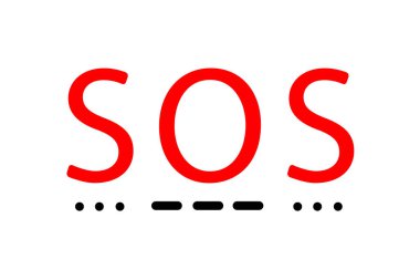 Evet. Uluslararası Mors alfabesi. Vektör illüstrasyonu