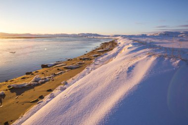 Guba Voronya Körfezi. Kola Yarımadası manzarası