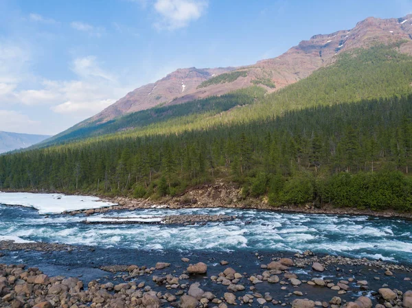 River Hoisey. Putorana Plateau, Taimyr. Krasnojarské území, R — Stock fotografie