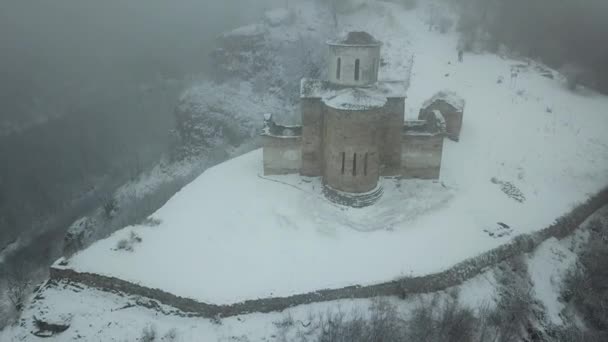 Sentinsky Christian Temple Century Karachay Cherkessia Russia Caucasus Mountains — Stock Video