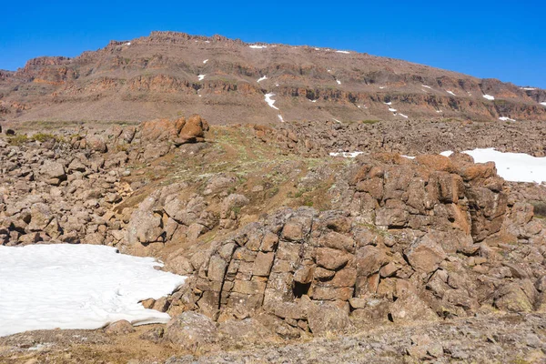 Dia Polar Putorana Plateau Paisagem Taimyr — Fotografia de Stock