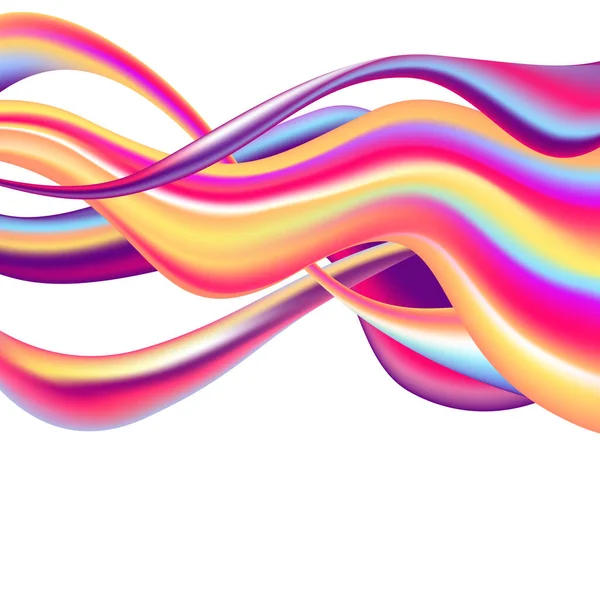 具有抽象彩色波浪形的矢量白色背景用于设计项目 — 图库矢量图片