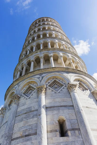 Pisa Tornet Blå Himmel Bakgrund Italienska Landmärke — Stockfoto
