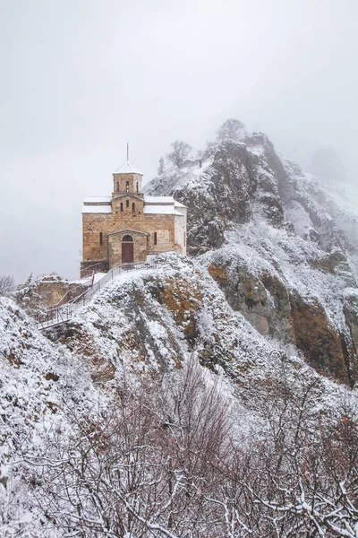 Templo Cristiano Shoanin Siglo Karachay Cherkessia Rusia Montañas Del Cáucaso — Foto de Stock