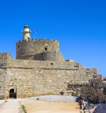 Rodos şehrine manzarası