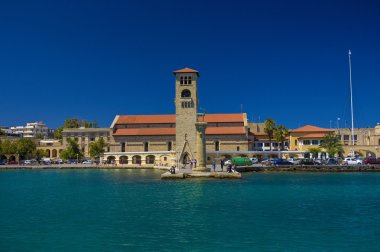 Rodos şehrine manzarası