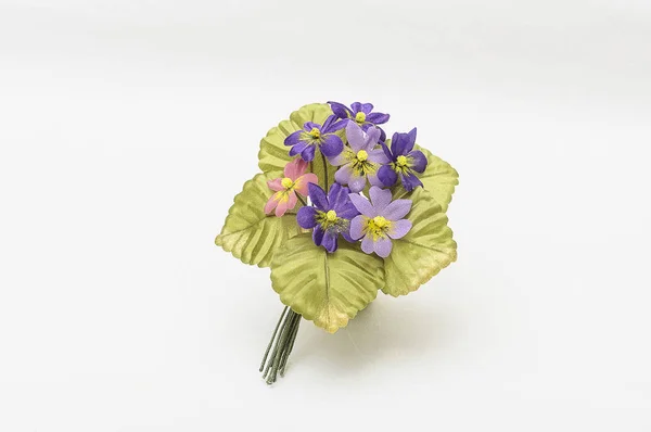 Umělé květiny z látky — Stock fotografie