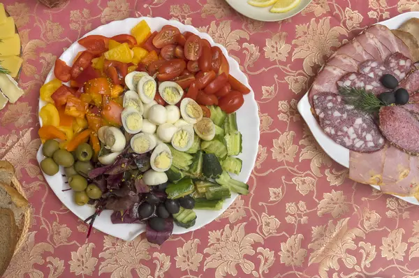 Teil der Festtafel — Stockfoto