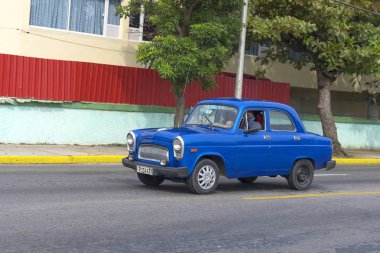 Küba'da güzel retro araba