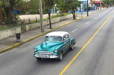 Küba'da güzel retro araba