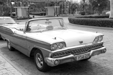 Küba'da güzel retro araba