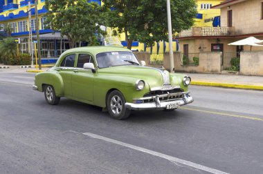 Küba'da güzel retro araba