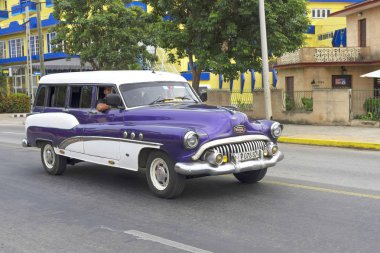 Küba'da güzel retro araba