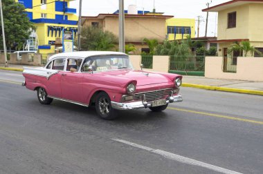 Küba'da güzel retro araba
