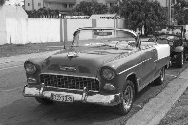 Küba'da güzel retro araba