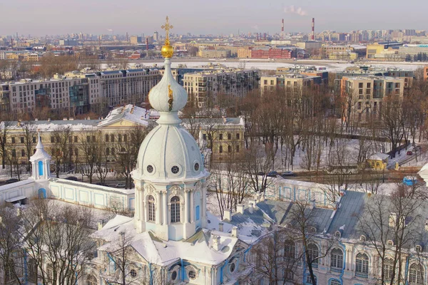 View of St. Petersburg from the observation deck of the Smolny C — Stock Photo, Image