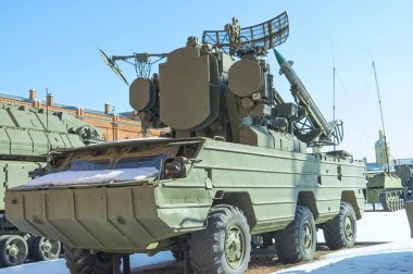 Saint Petersburg, Rusya - 31 Mart 2018: C bir füze sistemi