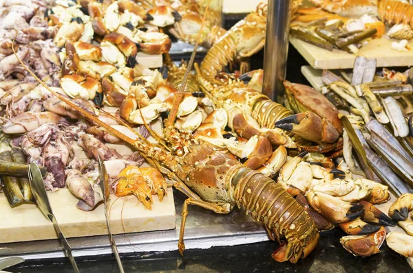 Verschiedene Meeresfrüchte aus nächster Nähe — Stockfoto