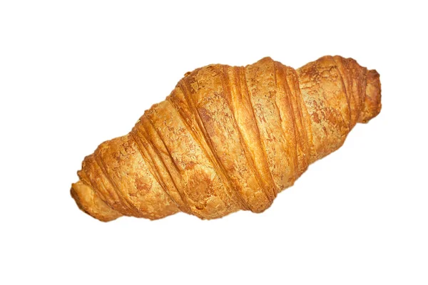 Finom Croissant Friss Péksütemények Közelkép Világos Háttérrel Pékség Pékség Ízletes — Stock Fotó