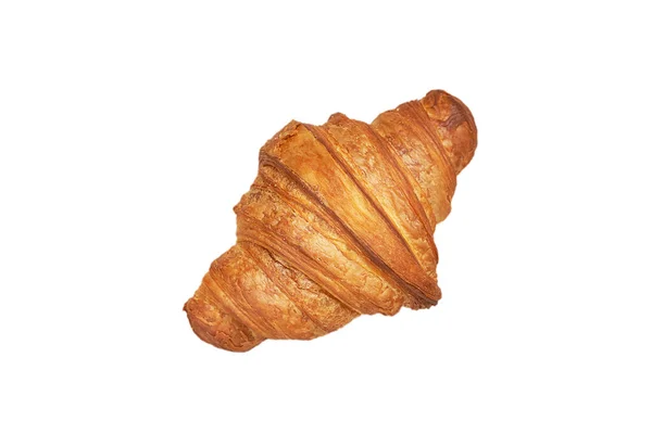 Finom Croissant Friss Péksütemények Közelkép Világos Háttérrel Pékség Pékség Ízletes — Stock Fotó