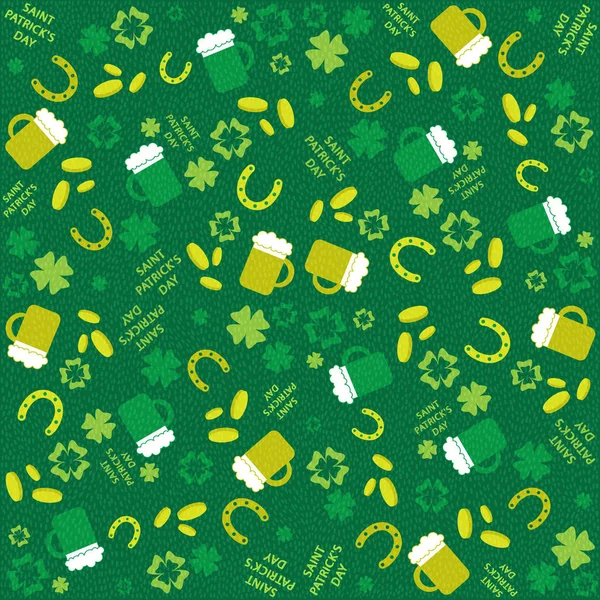 Pattern for St. Patrick — Stock Vector